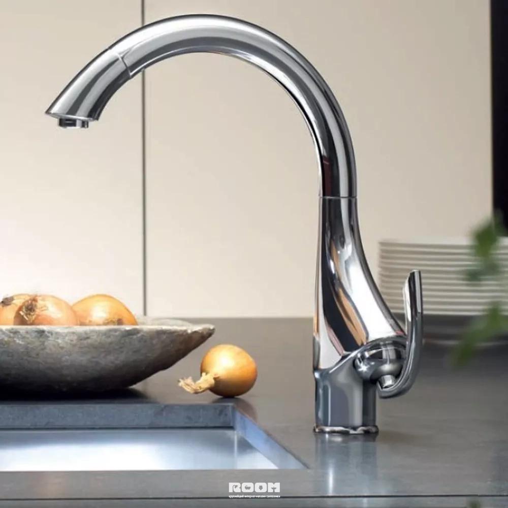 Смеситель выдвижной излив. Смеситель для кухни Grohe k4 33782000. Смеситель Grohe k4 33786000. 33786000 Grohe k4. Смеситель для кухни Grohe k4.