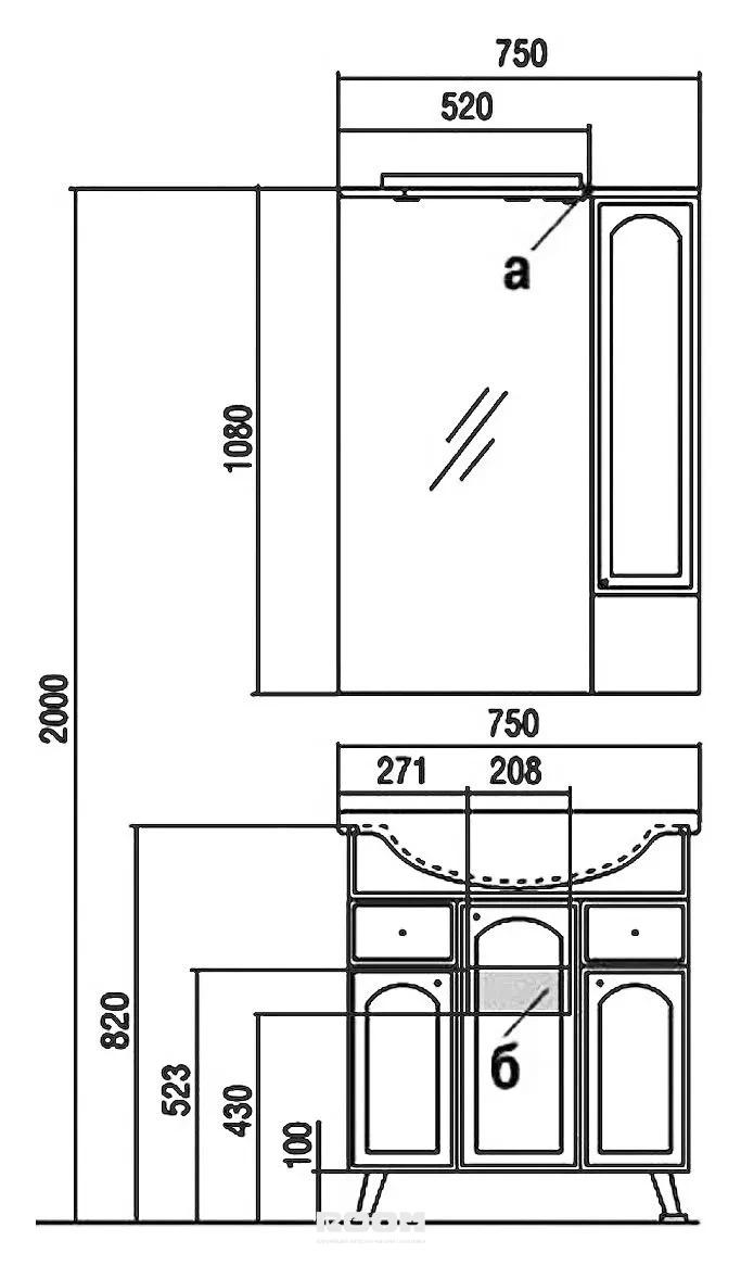 Высота навесного шкафа в ванной