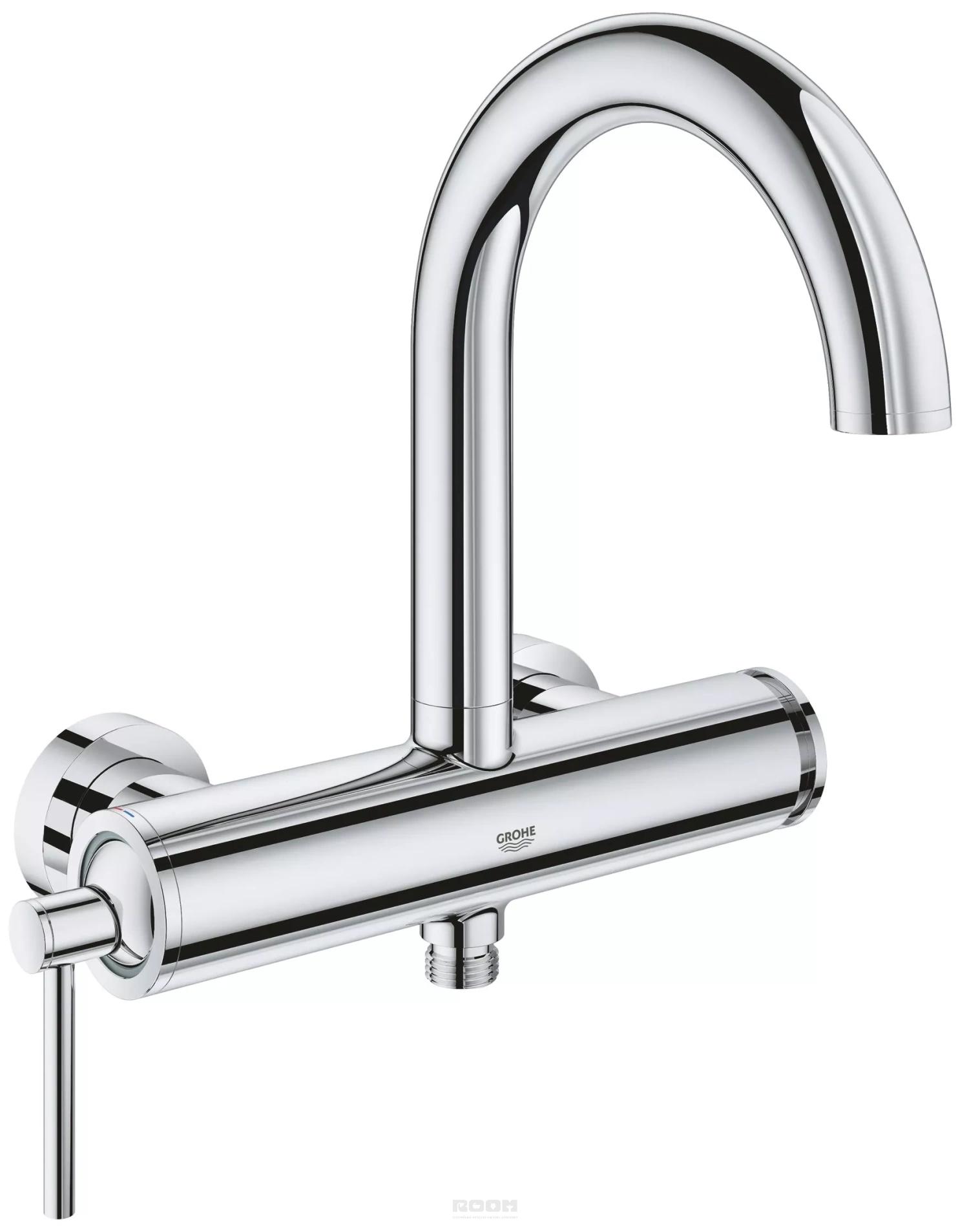 Излив для ванны, черный Grohe Eurosmart купить в Алматы в интернет-магазине nashsad48.ru