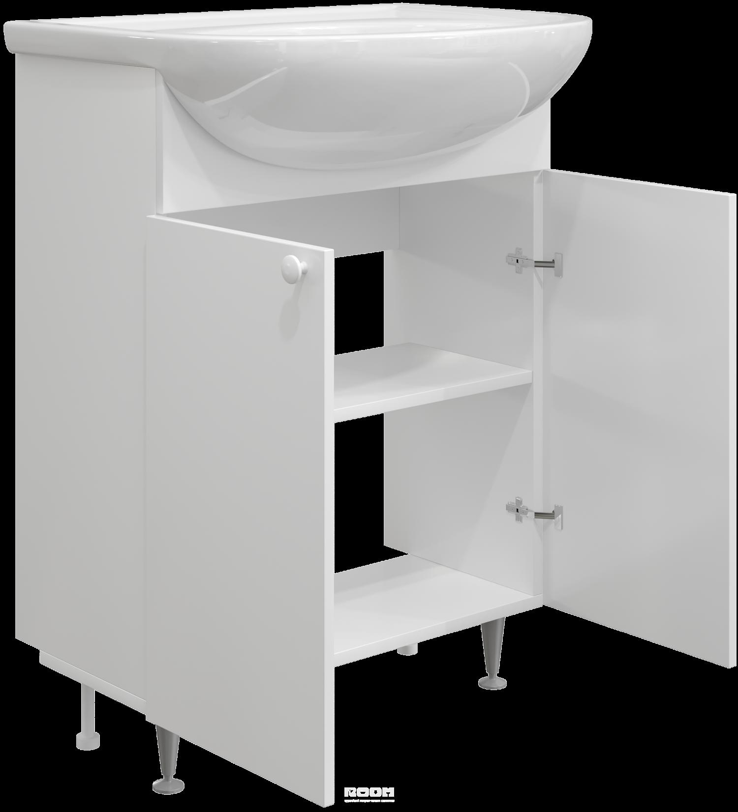 Тумба с раковиной DIWO Анапа 65 напольная, с сифоном (579826) в ...