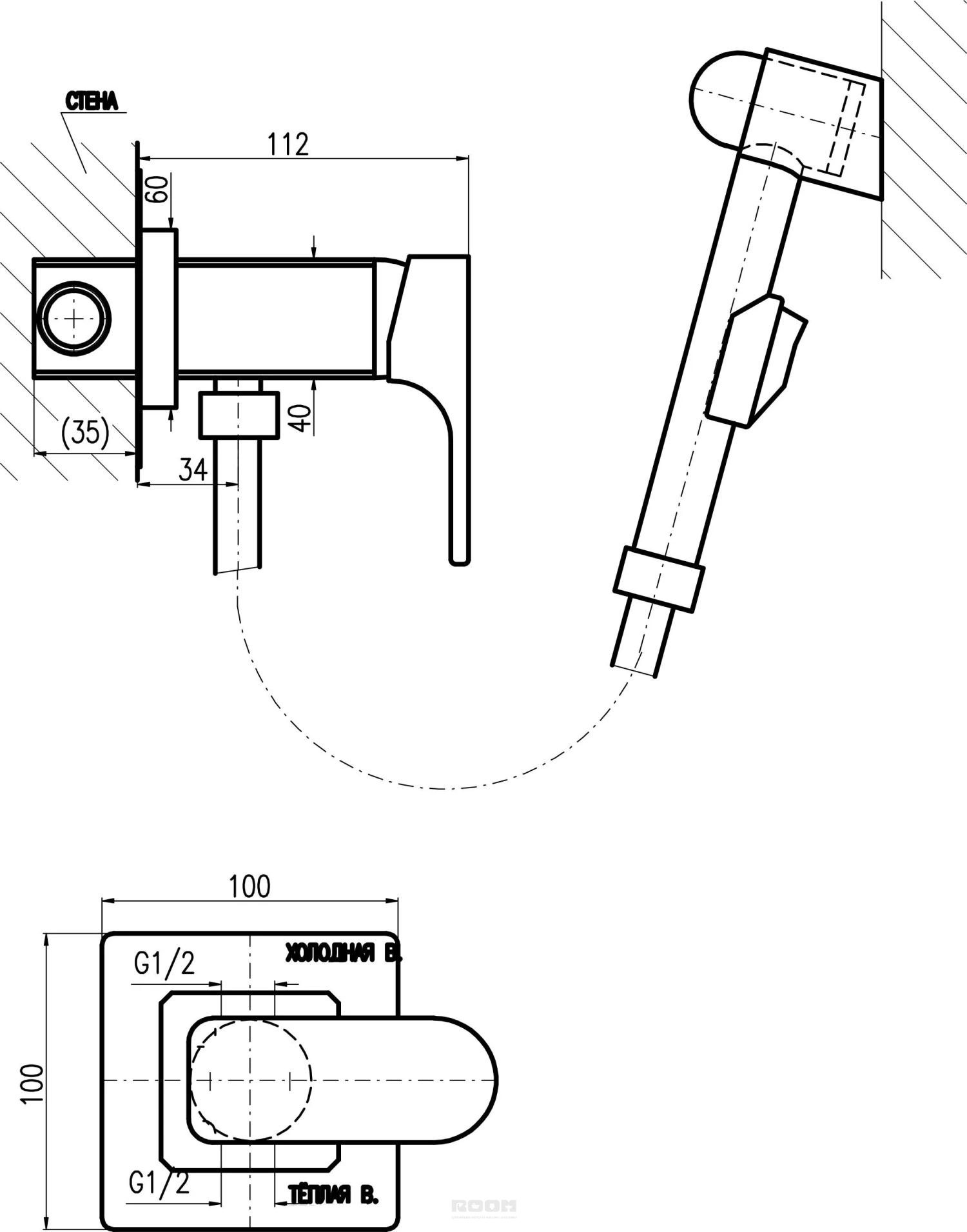 Esko гигиенический душ схема монтажа