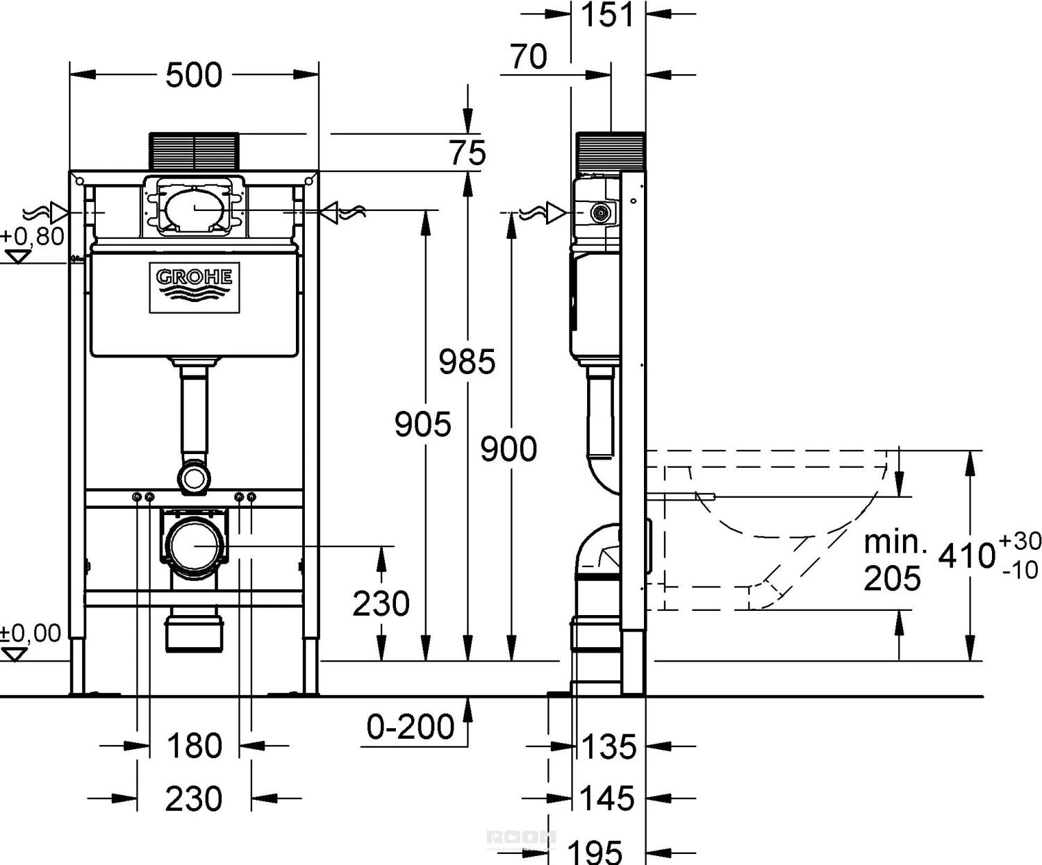 Инструкция монтажа инсталляции grohe rapid sl для унитаза 38526000