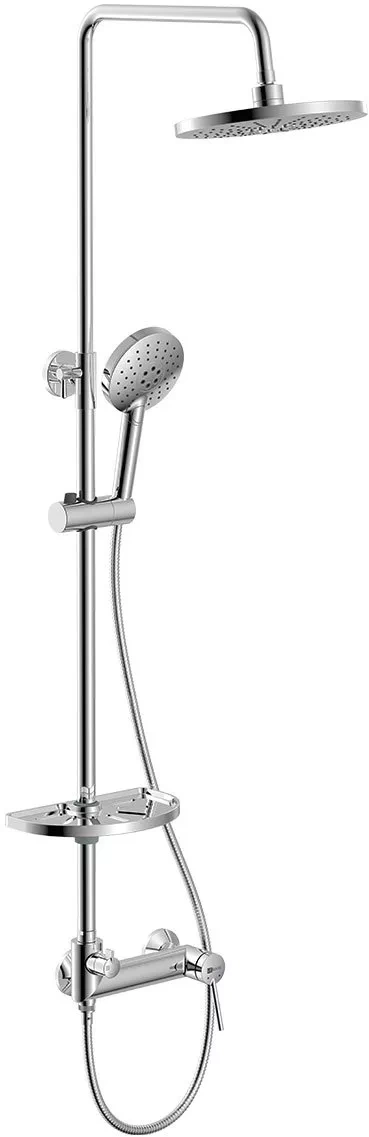 Lemark LM3862C Смеситель для ванны с верхней душ лейкой "Тропический дождь", с поворотным изл, хром — купить в Алматы